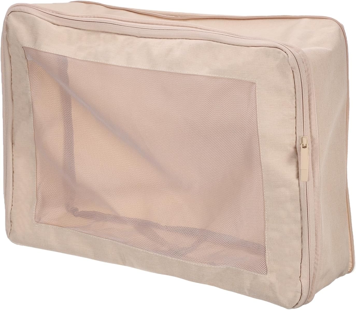 HARFINGTON Compression Packing Cube for Suitcases 45x34x13cm Lightweight Luggage Organizers Bag Travel Essentials Compression Bags for Carry on Suitcases, Beige