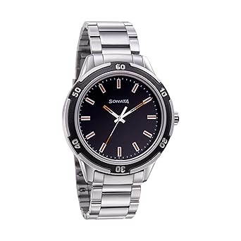 Sonata Nxt Analog Black Dial Mens Watch-NN7138KM01
