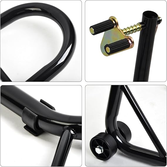 Motorcycle Stand Front Wheel Lift Fork Swingarm Stands Forklift Black