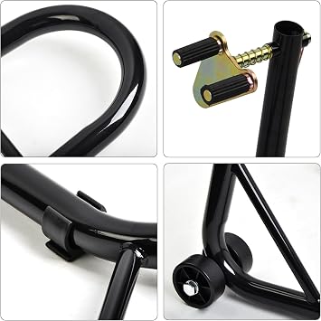 Motorcycle Stand Front Wheel Lift Fork Swingarm Stands Forklift Black