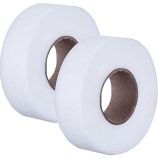 Outus 2 Roll White Iron on Hem Tape Fabric Fusing Hemming