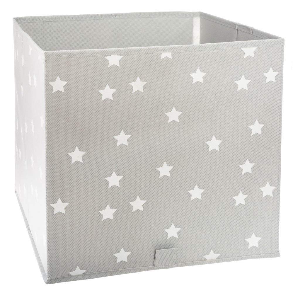 Atmosphera Folding Storage Bin Grey Stars