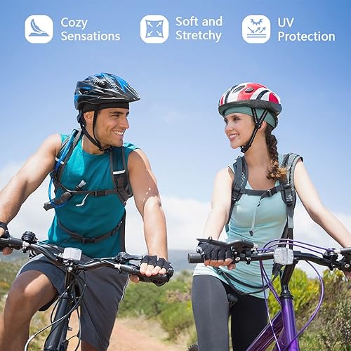 Miniatura 3 de Skull Cap Helmet Liner Beanie, Cooling Mesh Cycling Running Hat for Men Women, Fits Under Helmets