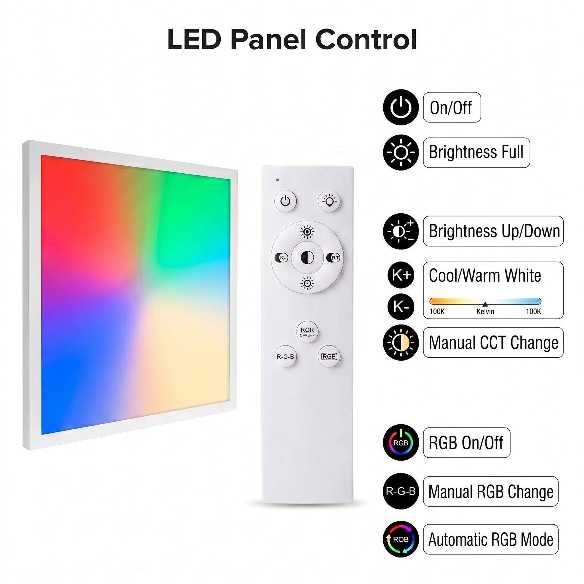 BARCELONA LED Panel LED Smart WiFi 60x60 RGBW CCT 40W