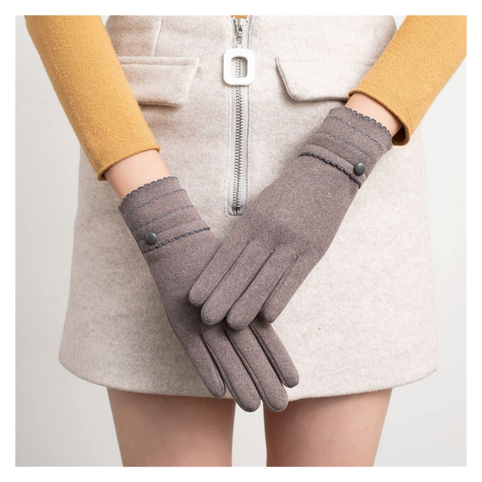 Guantes cálidos de Invierno Impermeables Antideslizantes térmicos Ciclismo Pantalla táctil Dedo Completo Bicicleta Correr esquí al Aire Libre