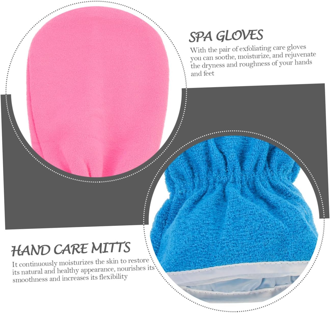 Ciieeo Paraffin Wax Spa Gloves 6pcs Hand Care Mitts Set with Essential Oil Moisturizing for Dry Hands Home Moisturizing Treatment Gloves for Nighttime Skin Care