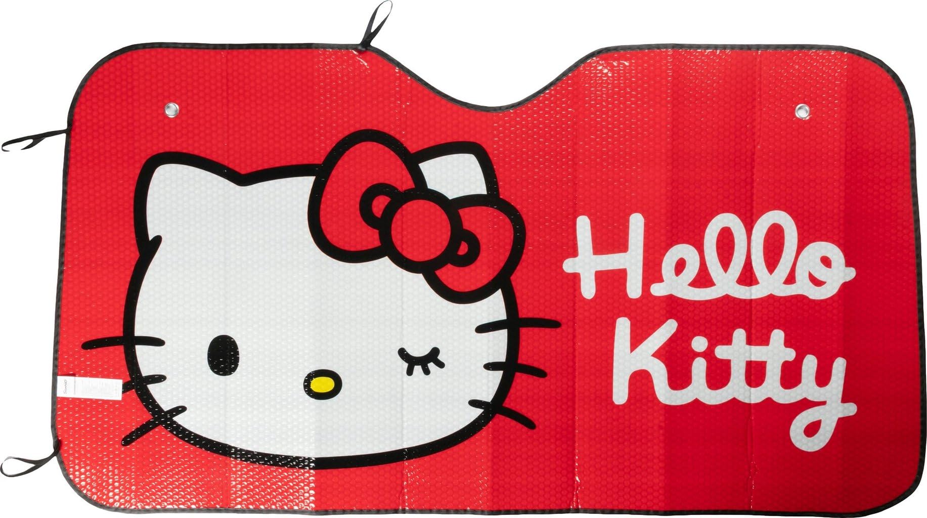 Tataway Hello Kitty Car Front Sunshade 130×70 cm - Windshield Protection from Sun and Heat, Car Accessory with Colored Graphics