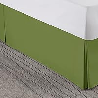 Vista 314 de Nestl - Falda plisada de cama de fácil ajuste, con caída a medida de 14 pulgadas, microfibra suave de doble cepillado, con calidad de hotel