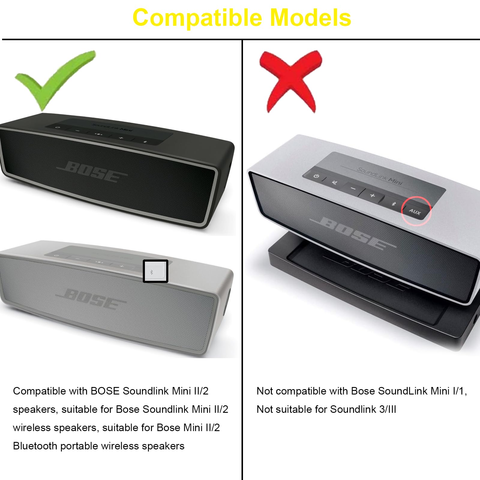 7.4V 3400mAh 088796 088772 088789 080841 2ICR19/65 Batteria di ricambio per altoparlante Bluetooth compatibile con Bose SoundLink Mini 2, Mini II Wireless Speaker