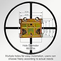 Vista 3 de Base de anillo giratorio redondo reclinable de tamaño extra grande de 27 pulgadas para kits de reemplazo de sillas de sofá