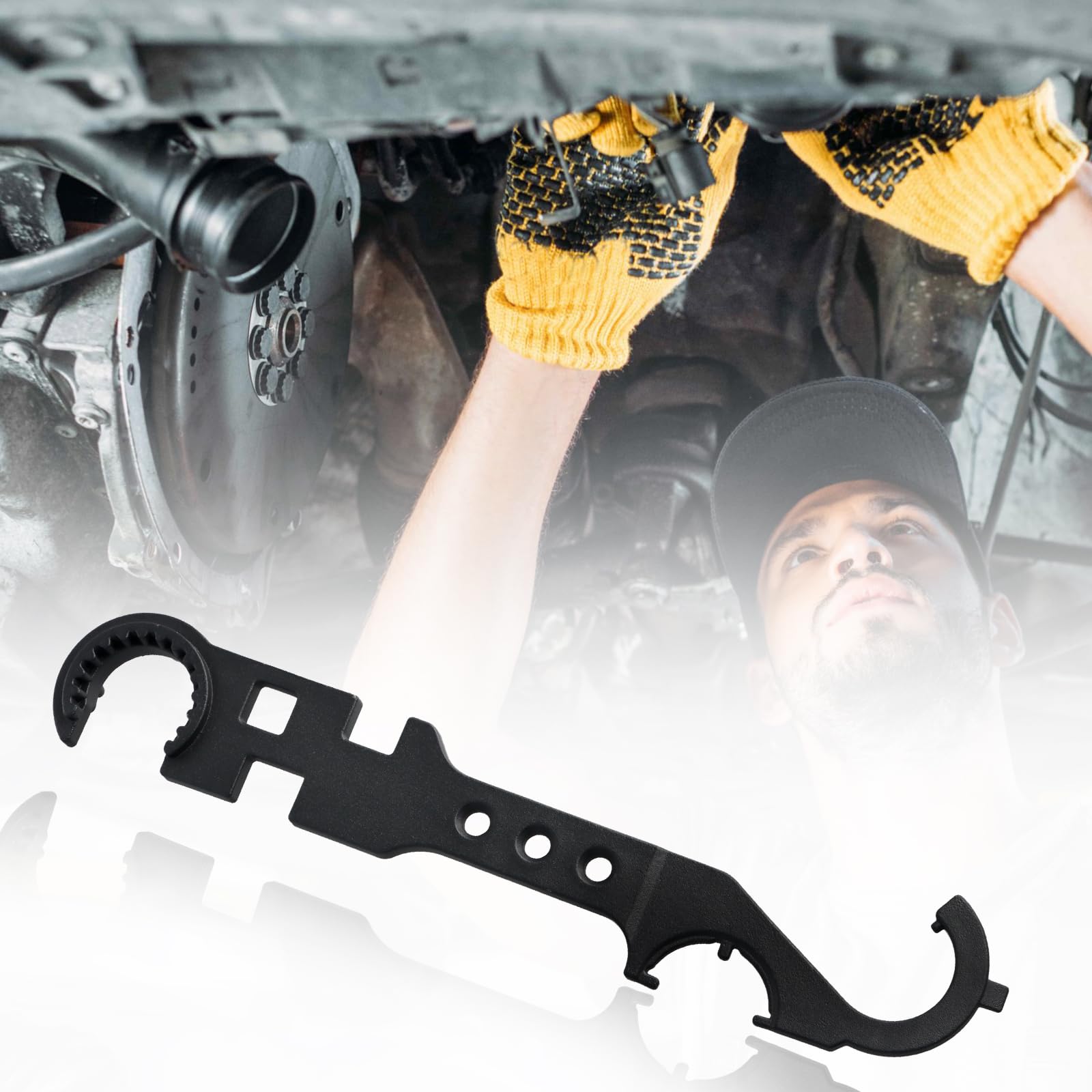 Chiave Combinata AR15/M4 in Acciaio Multifunzione, Chiave a Cricchetto Flessibile di Qualità Industriale per M4