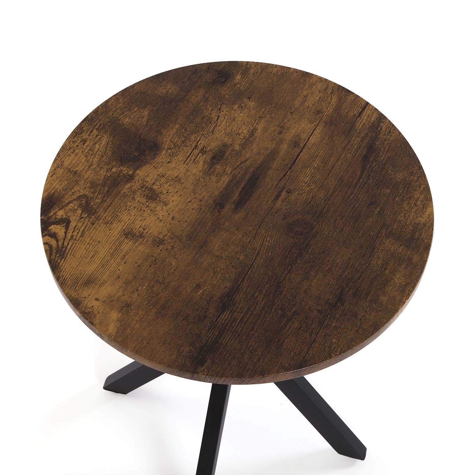 Versa Mesa Auxiliar de Estilo Moderno, Medidas (Al x L x An) 50 x 40 x 40 cm, Color Marrón