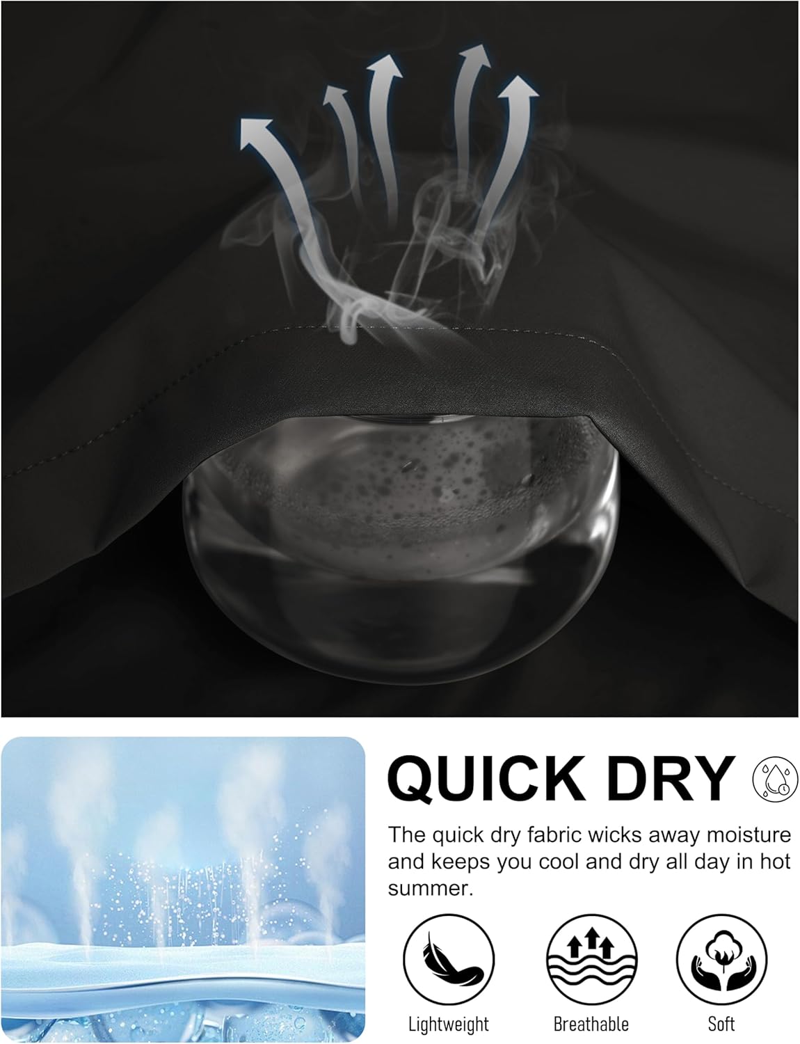 MAGCOMSEN Men's Running Shorts Mens 3 Inch Shorts Quick Dry Lightweight for Athleic Workout Gym Sports with Liner Pocket - Image 5