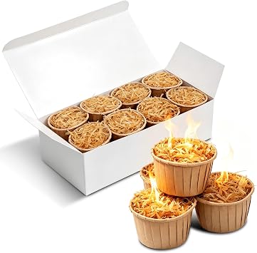 HGD Natural Fire Starters for Campfires, 16 Extra Large Pods Firestarters