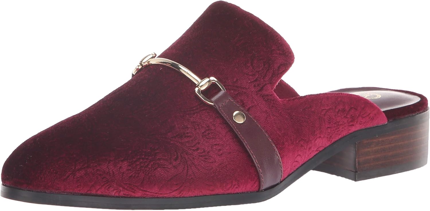 Bella Vita Women's Babs II Mule, Burg EMB VLVT, 12 N US