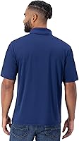 Vista 2 de Hanes Polo Cool Dri para hombre, polo de secado rápido para hombres, protección UPF 40+