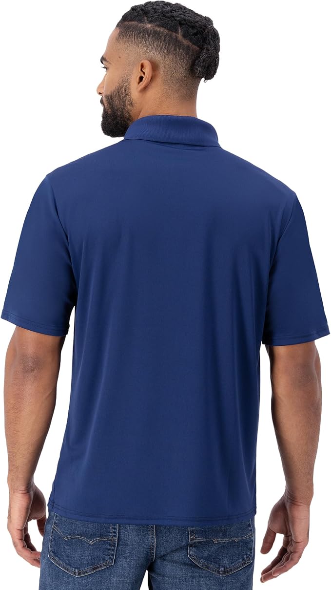 Polo deportivo Hanes Sport para hombre azul marino XL miniatura 2