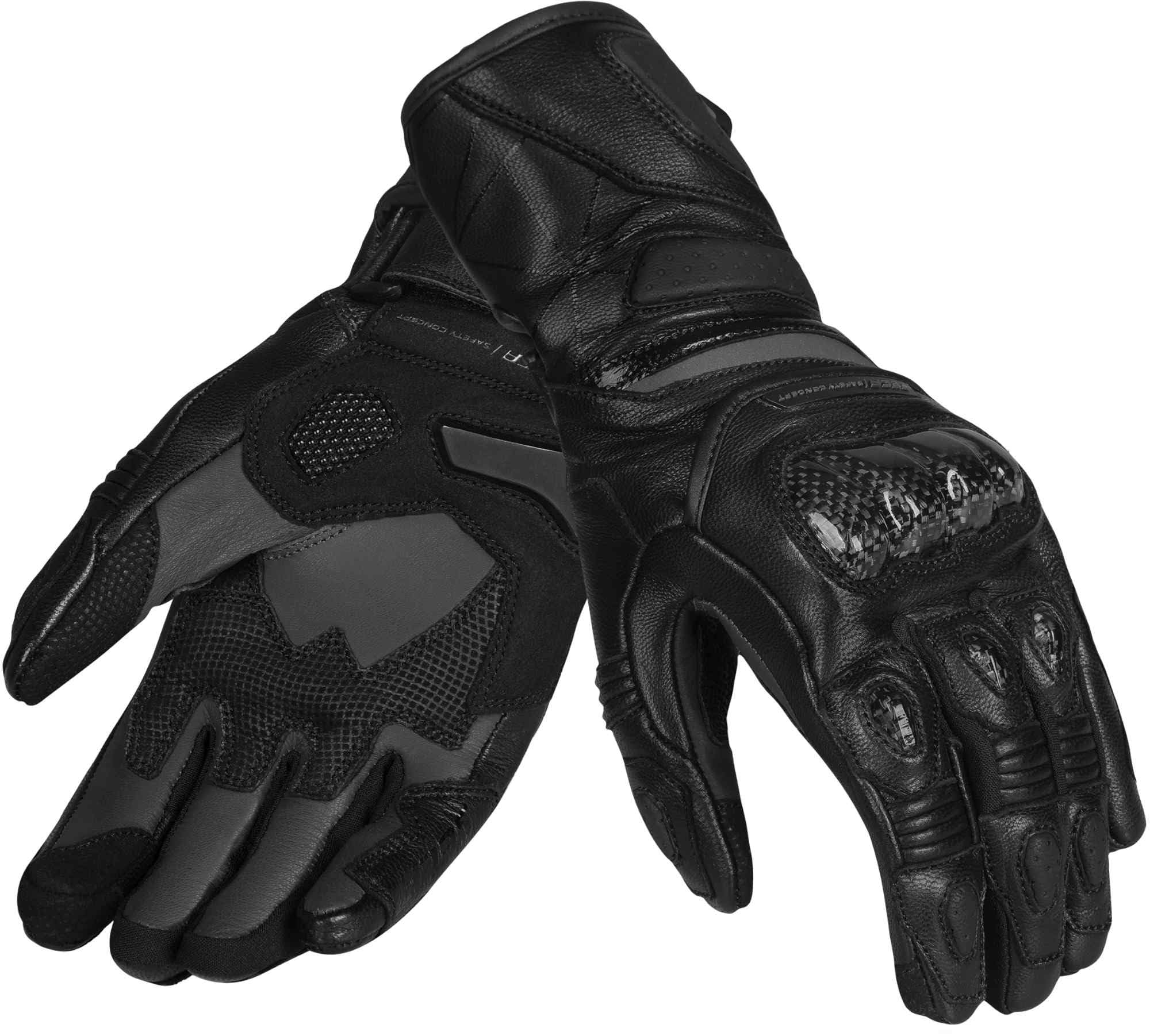 Seca Atom Damskie rękawice motocyklowe, czarny, XS