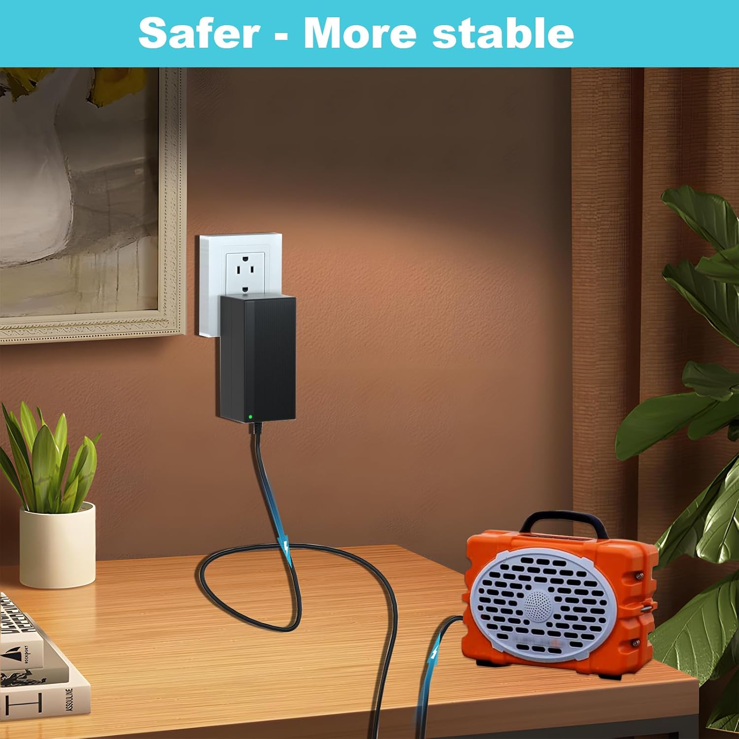 for Turtlebox Speaker Charger,15V 3A Power Supply Power Adapter Cord Compatible with Turtlebox Speaker Gen 2 & Gen 3 Outdoor Portable Bluetooth 5.0 Audio - Image 5