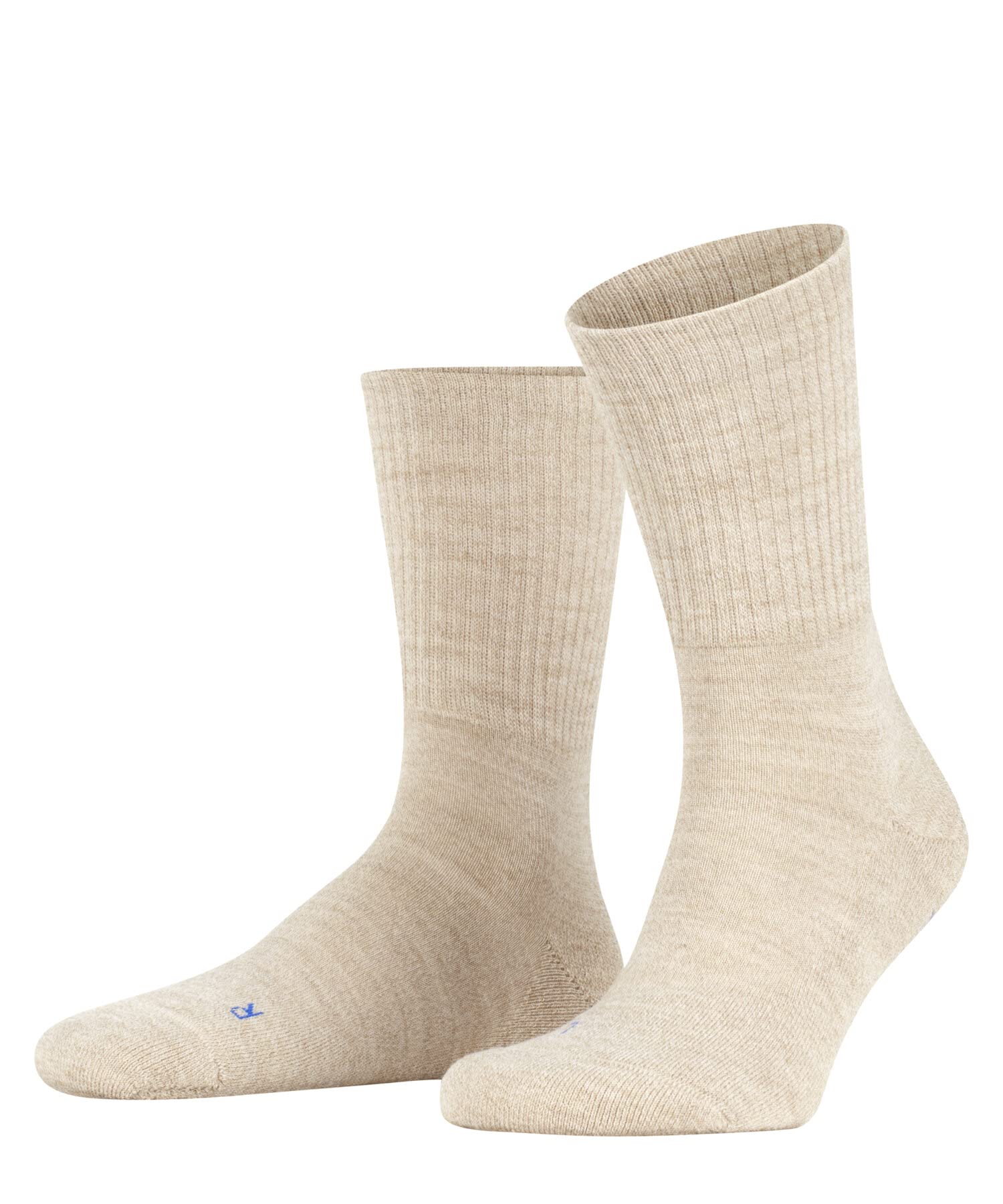 FALKE Unisex Walkie Light U So Wool Plain 1 Pair Socks, Beige Sand Melange 4490, 11-12.5