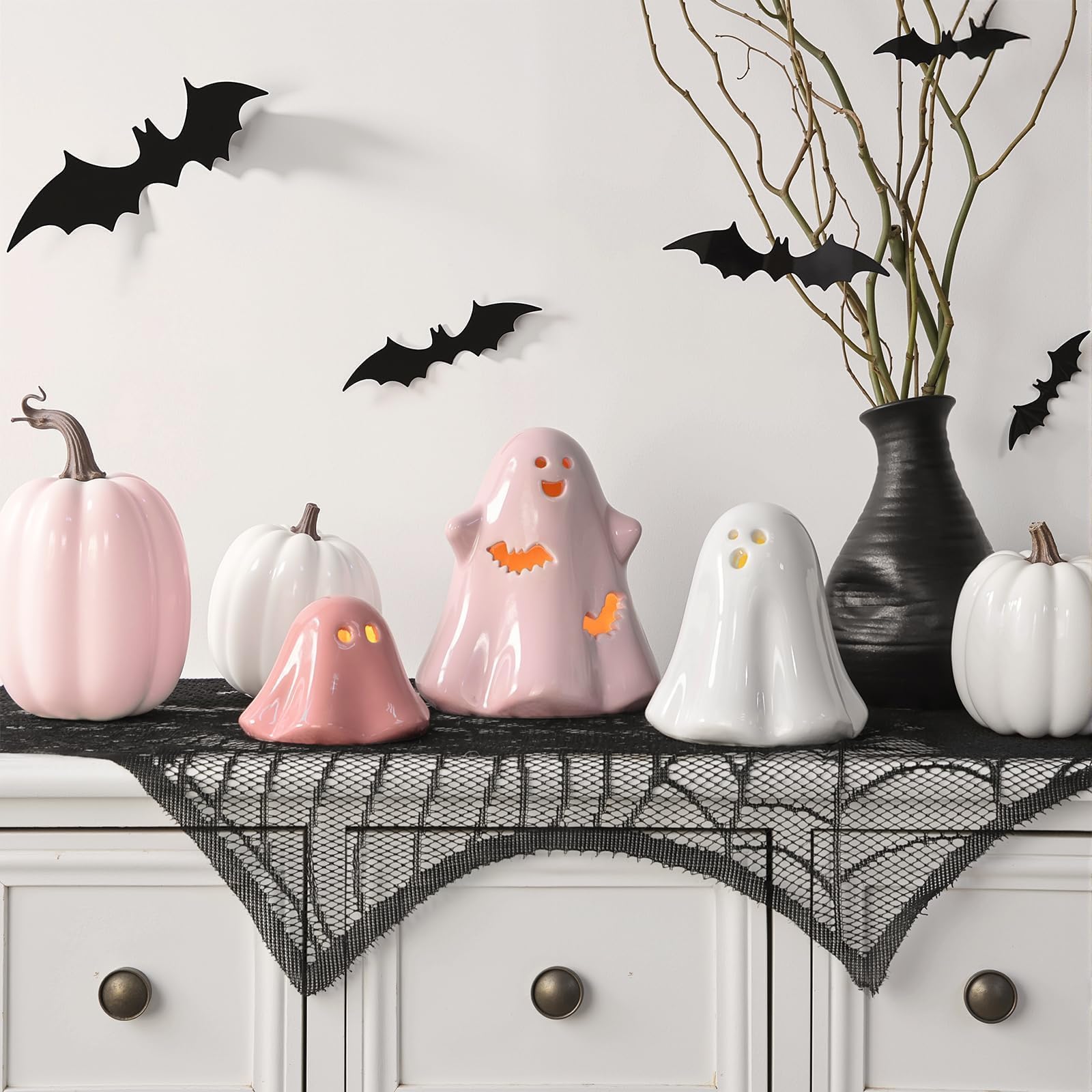 Amazon.com: Halloween Ghost Decorations Indoor: Set of 3 Light Up