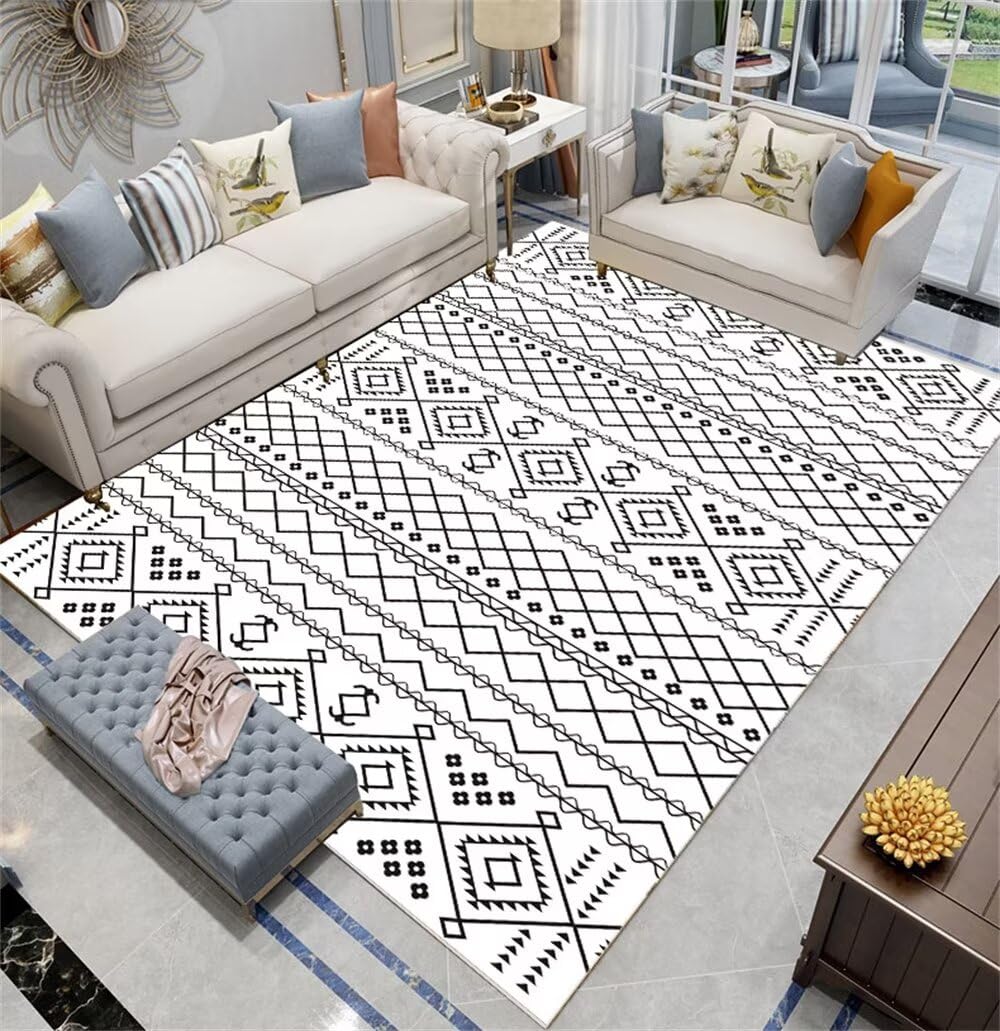 Tapis de décoration de la maison moderne motif carré pour vos sols