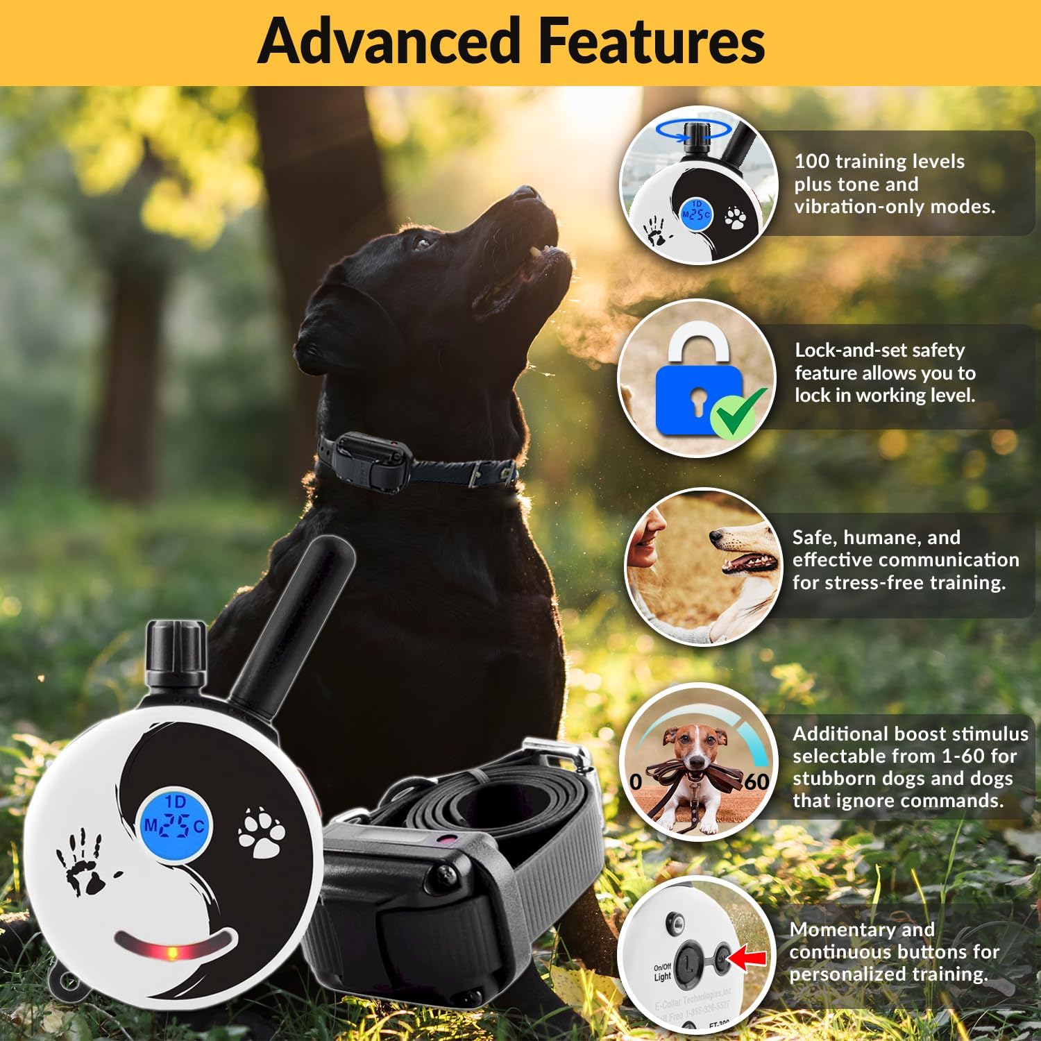 Electric Collar Tens Dog Training Collar Shock Collar For Hunting