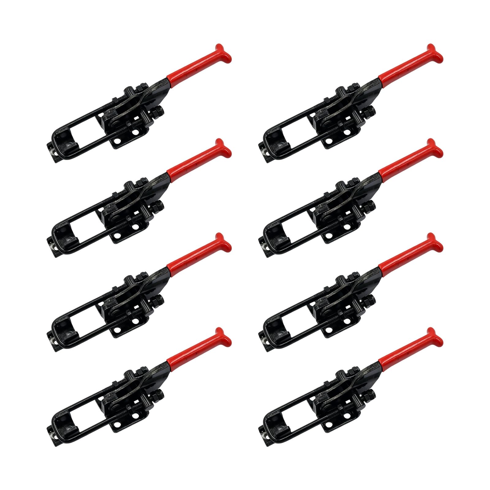 8PCS Robust Toggle Clamps with Pound Load Capacity Steel Toggle Latches Ideal for Industrial Machinery & Cabinetry Cabinet