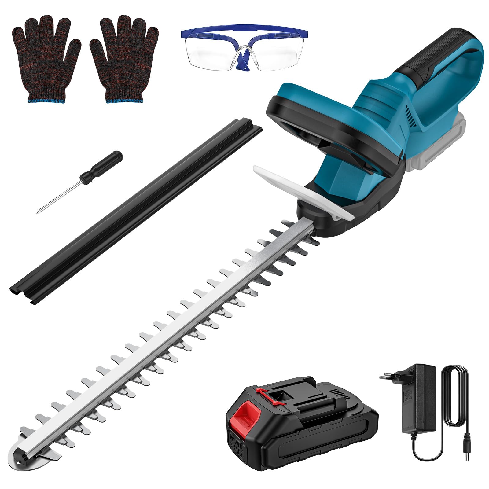 Tagliasiepi A Batteria LEEIKOO: 51 Cm Lama, Batteria 4.0Ah, 180° Regolabile - Foto 2