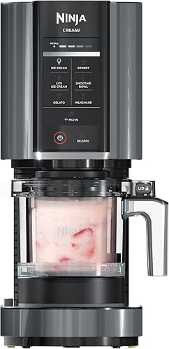 Ninja NC299AMZ CREAMi - Máquina para hacer helados, mezclas, batidos, sorbetes, cuencos para batidos y más, 7 programas de un solo toque, con (1)