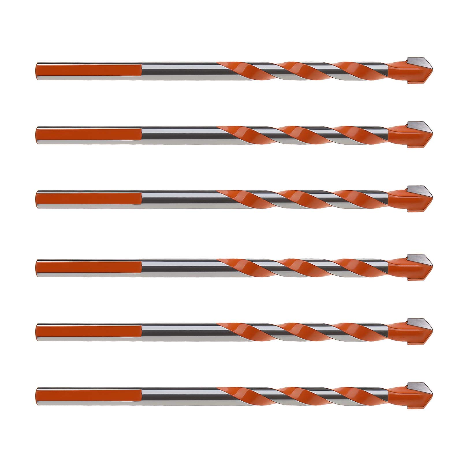 10 brocas para azulejos de 6 mm, broca helicoidal de carburo multifunción para azulejos de cerámica, hormigón, mármol, ladrillo, vidrio, plástico y madera