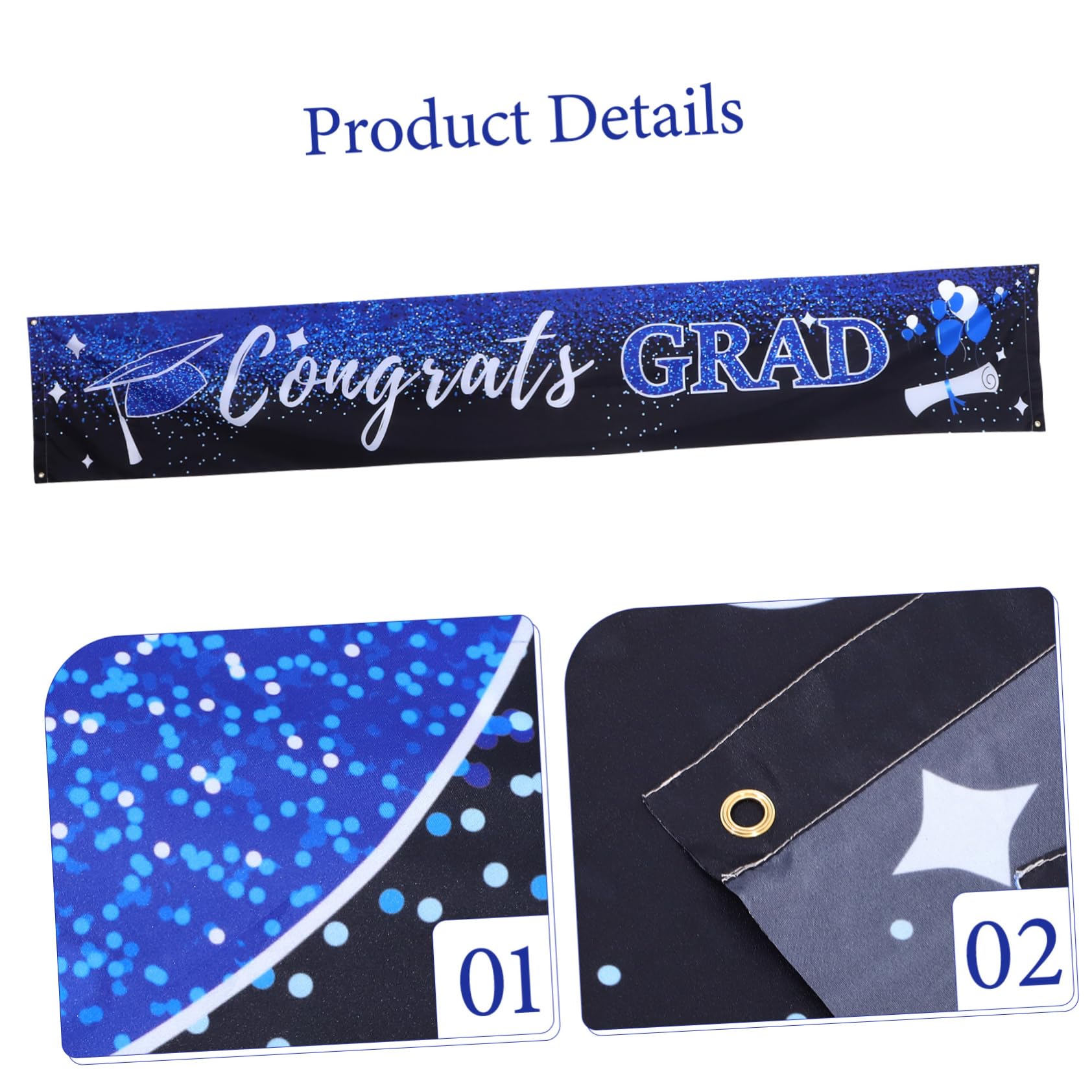 HANABASS 5piezas Banner De Graduación Fondo Fotográfico Para Fiesta De Graduación Decoración Colorida y Duradera Para Celebraciones y Recuerdos Inolvidables