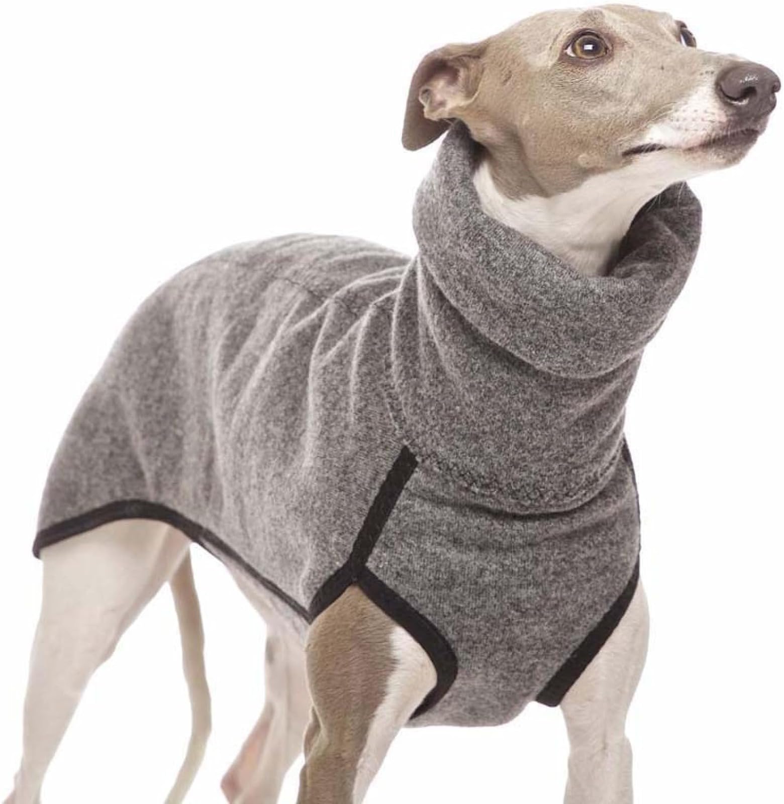 Autumn and Winter Warm Greyhound Labrador Shepherd Dog Clothes for Large Dogs High Neck Shirt Stretch Fleece Sweater for Dogs Vest Jacket for Pets