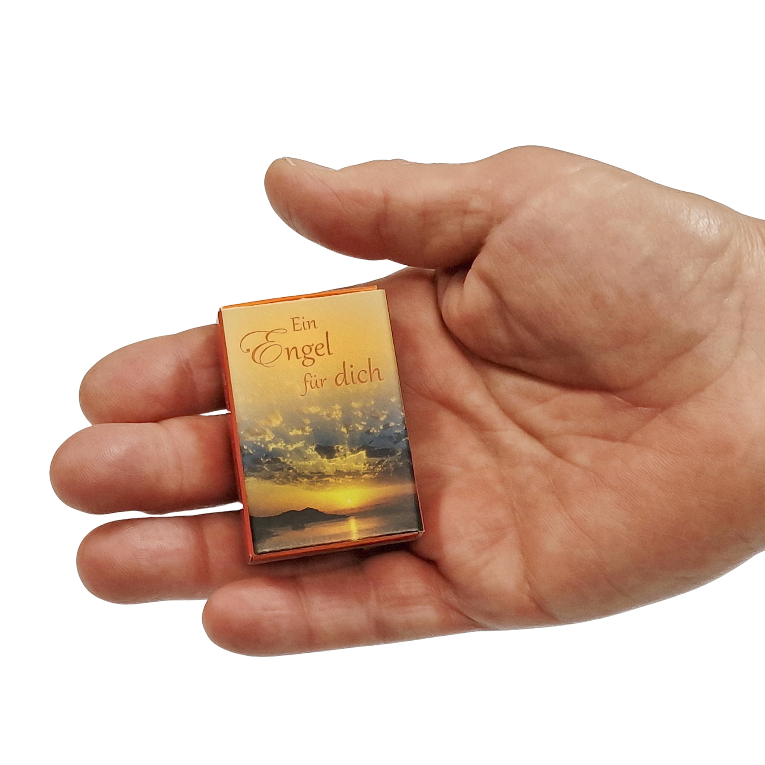 Herzmensch Ein Kleiner Engel für Dich aus massiver Bronze 3 x 4,5 cm Schutzengel Glücksbringer Geburtstag Genesung Abschied oder als Dankesgeschenk