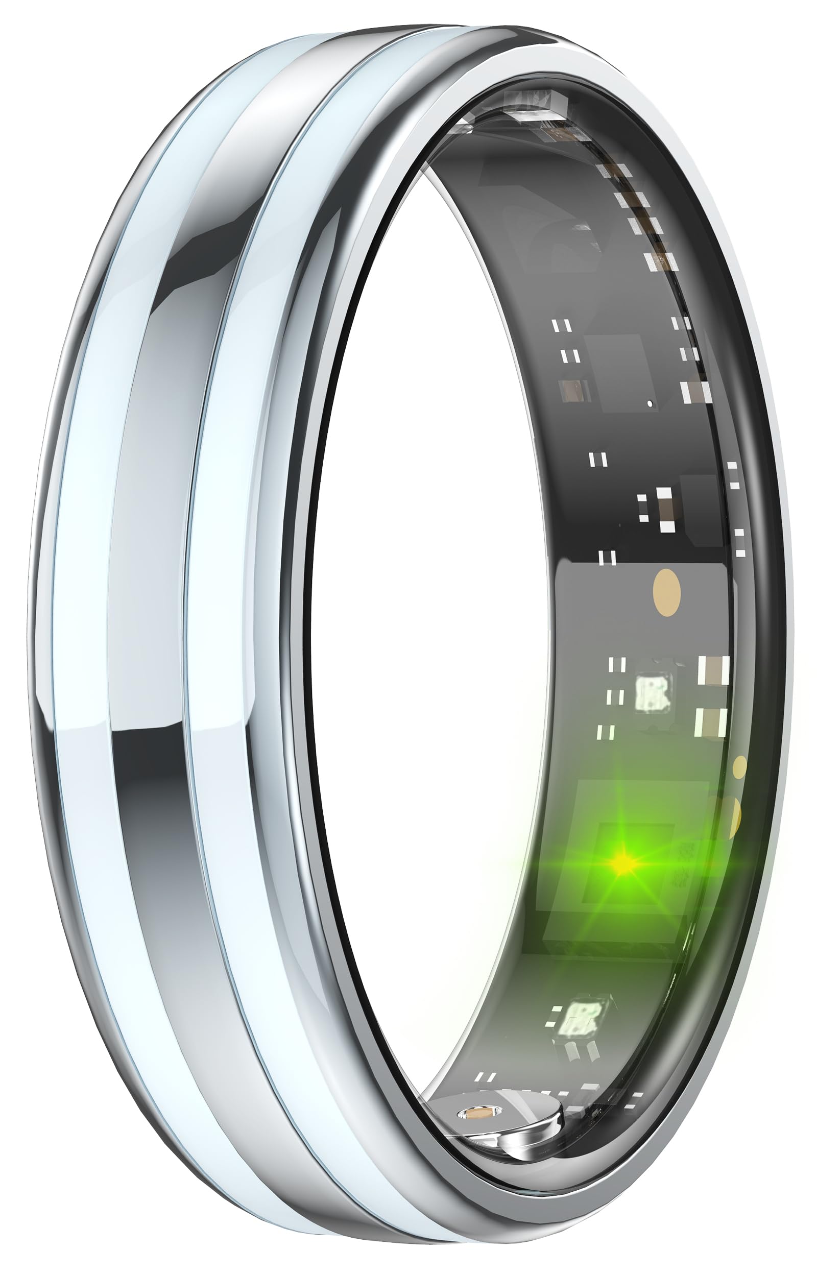 Smart Ring for Men Women Fitness Tracker Ring with Sleep Monitor Heart Rate Tracking Gesture Control Activity Tracker Health Ring Ceramic Metal Smart Ring Gift for Couples Waterproof Ultra-Thin 6.3mm-picture-35