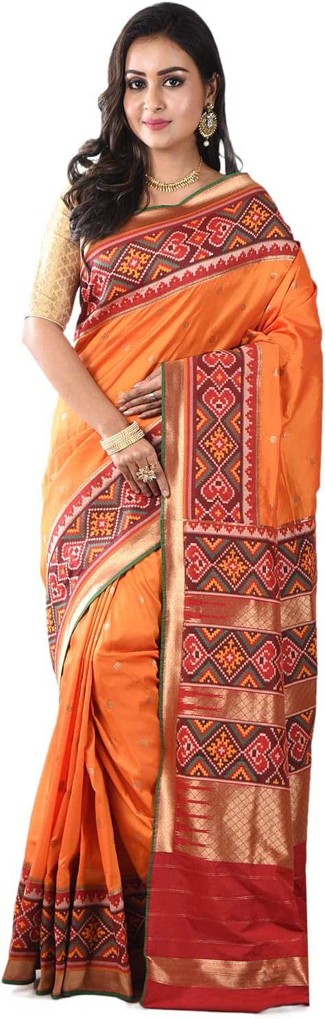 Srishti Boutique Silk Mark Certified Patola Silk Saree