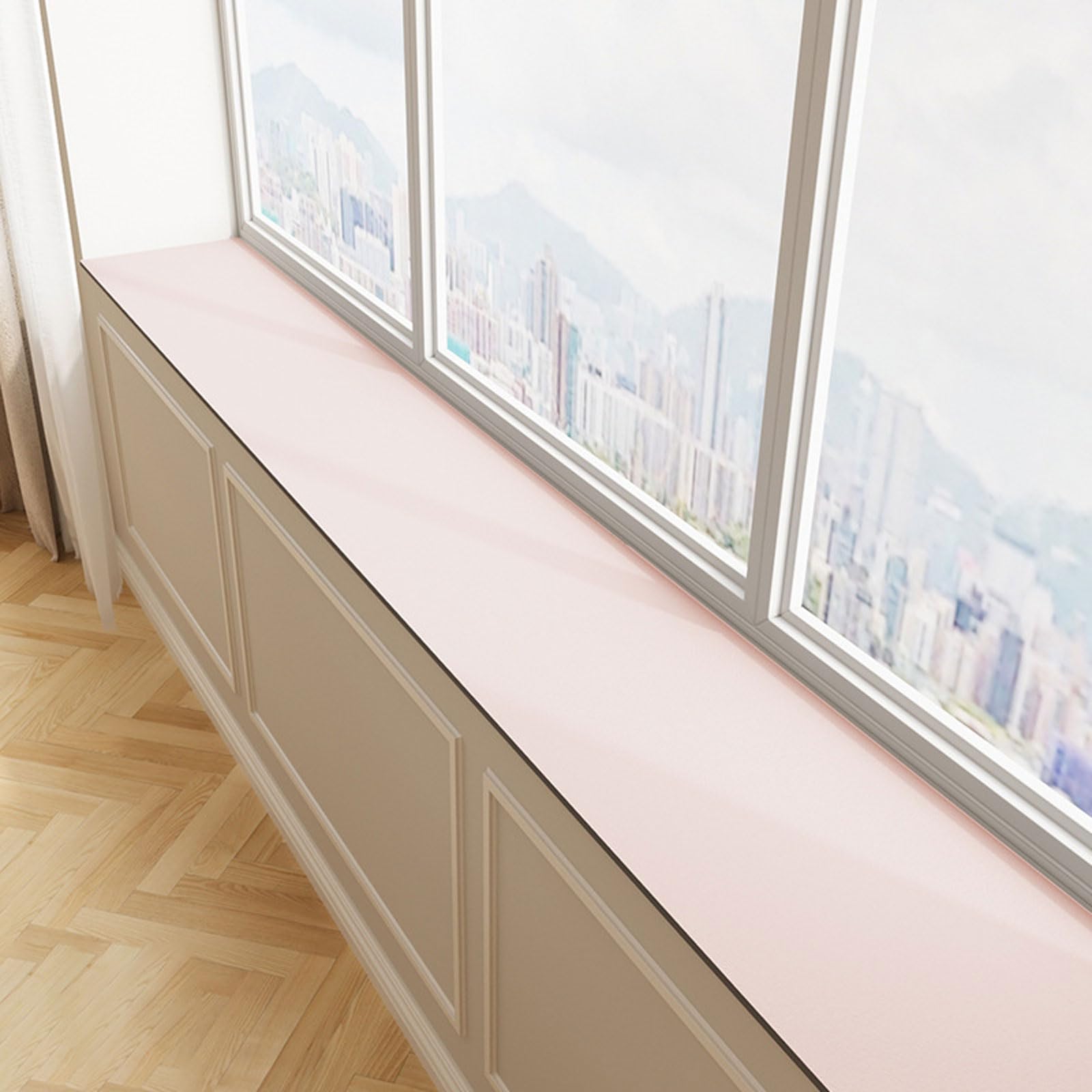 UZAMIRLEX Window Sill Mat, Cuttable Diatomaceous Earth Window Sill Mat Multicolor Multiple Sizes(Pink,10 * 200cm)