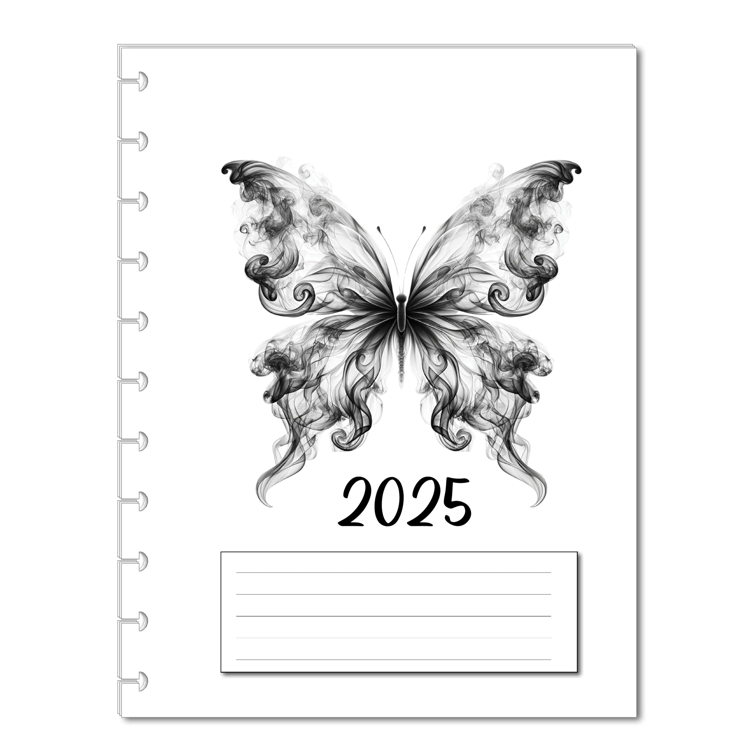 2025 Monthly Calendar Refills for 7,8,9 and 11-Disc Letter, Big, Classic, Half Letter, Junior, Mini, Size and 6 Hole Ring A5, Personal Size Planners (