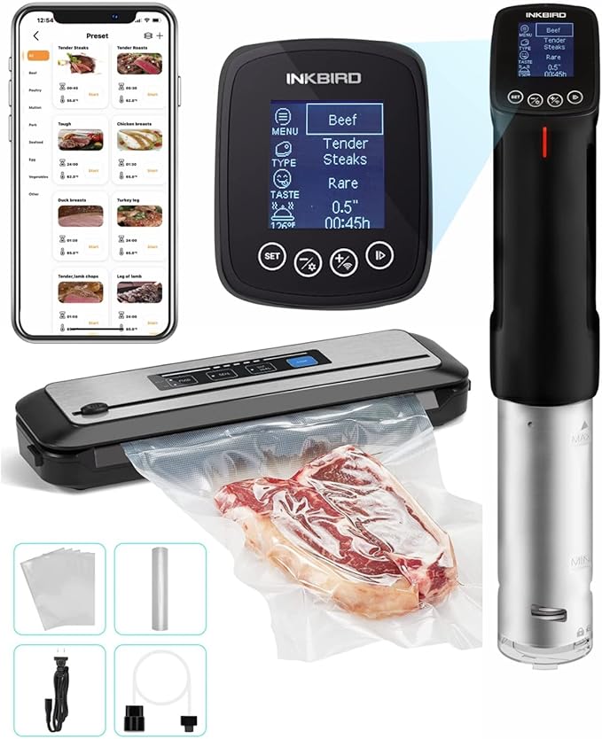 Inkbird WIFI Sous Vide Machine ISV-100W| 1000W Sous-Vide Co…