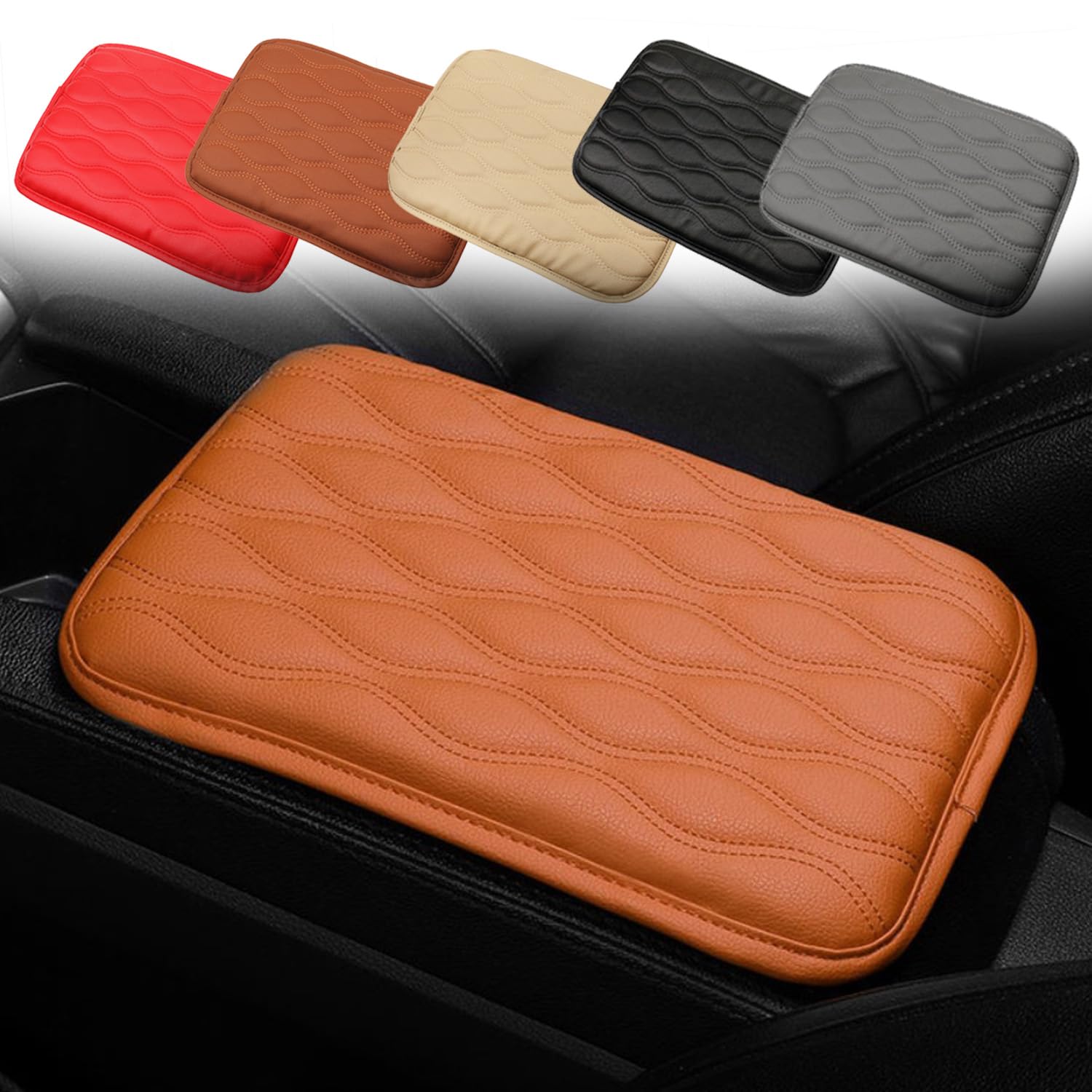 Coussin d'accoudoir pour voitures, console centrale de voiture, housse pour la plupart des véhicules, SUV, camions, voitures, accessoires de voiture pour hommes (noir Coussin d'accoudoir pour voitures, console centrale de voiture, housse pour la plupart des véhicules, SUV, camions, voitures, accessoires de voiture pour hommes (noir