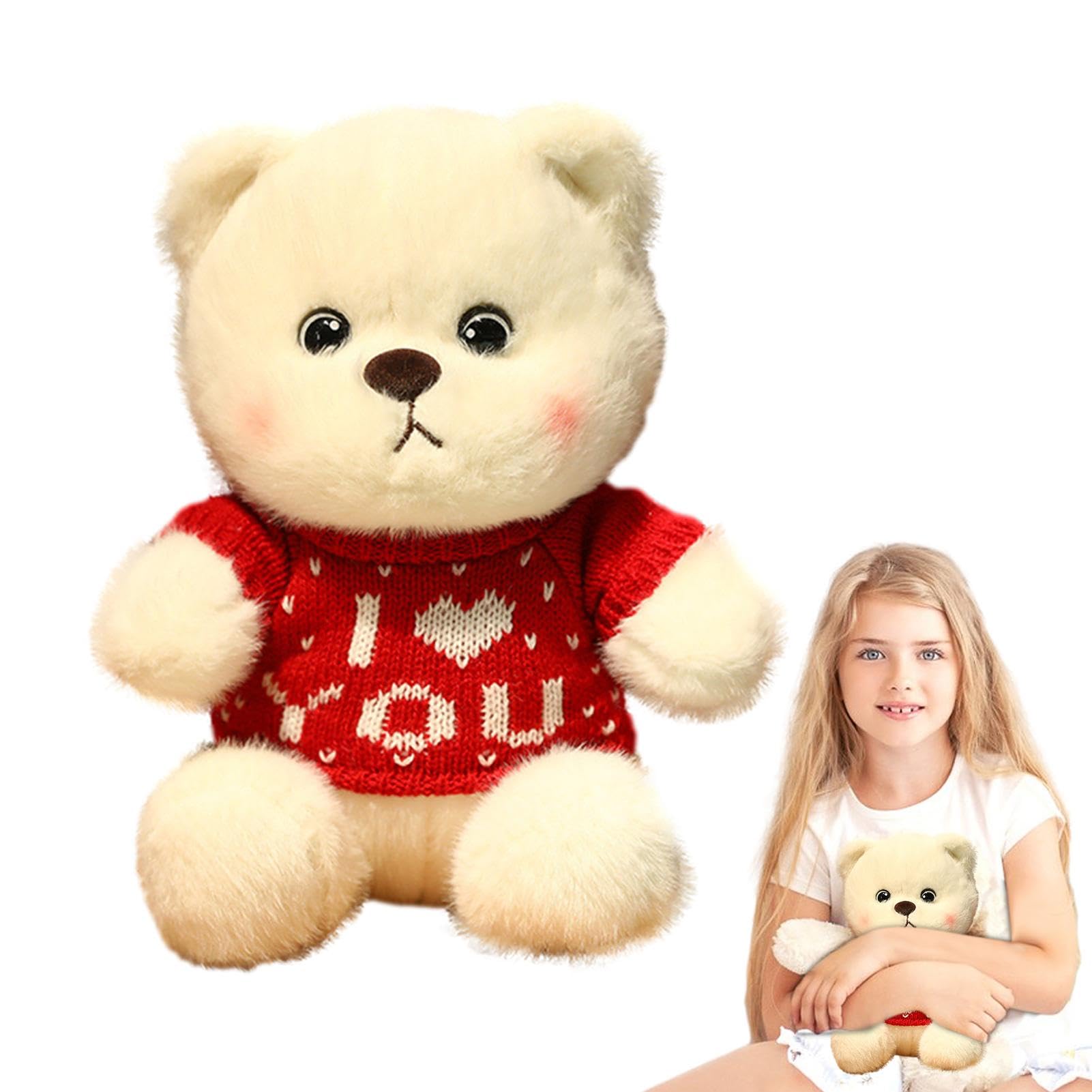 Amazon.co.jp: クマのぬいぐるみ 柔らかい肌触り ニットセーター付き