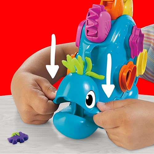 Miniatura 5 de Play-Doh Shapes & Colors - Juego de iniciación de dinosaurios, juguetes sensoriales táctiles para niños, 11 accesorios, regalos de regreso a la