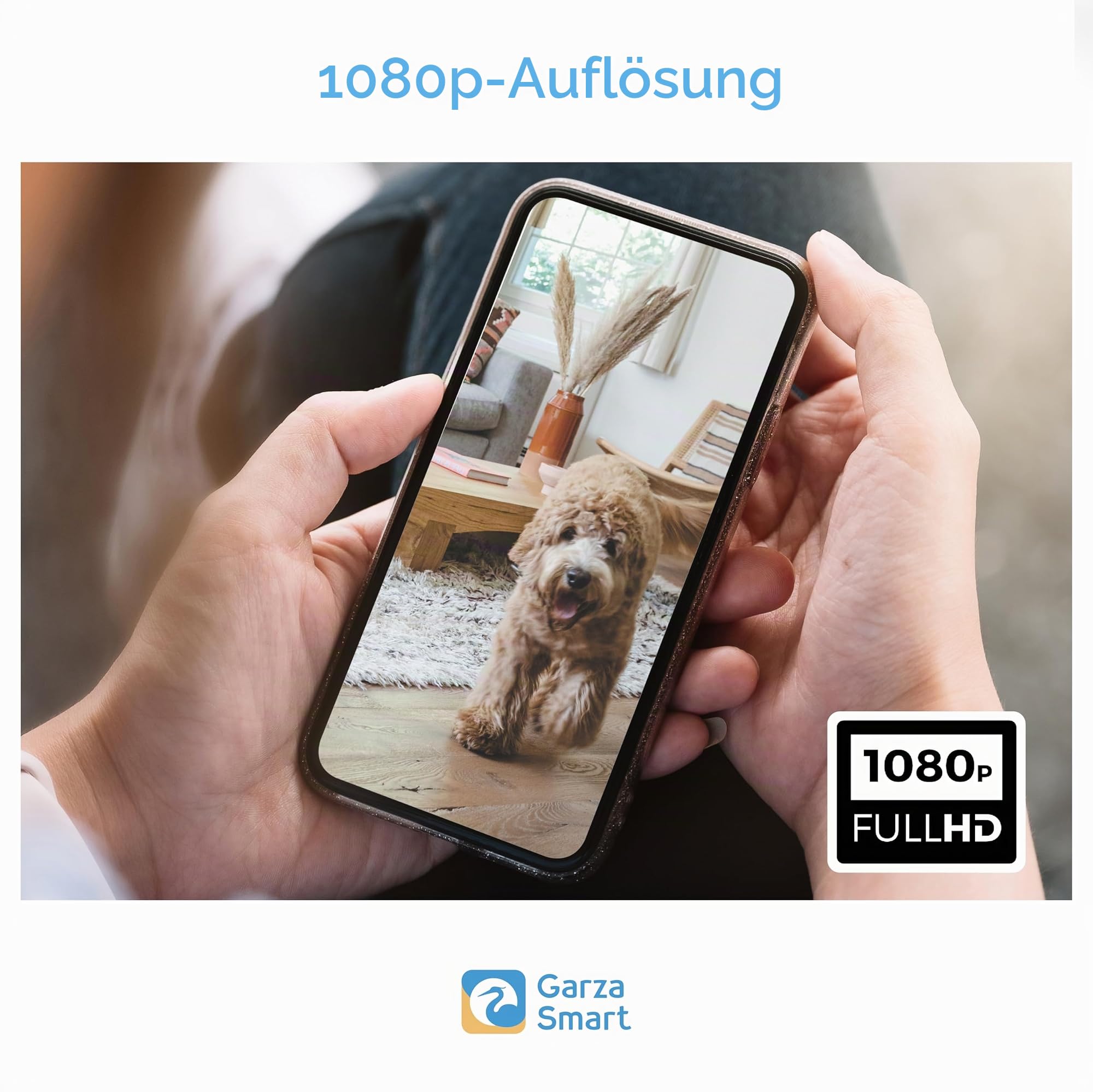 Garza - Smart - Pack 2 360º Indoor Smart IP WiFi-Überwachungskamera 2,4 GHz, 1080 HD, Nachtsicht, Bewegungserkennung, Datenschutzmodus, Fernbedienung per App.