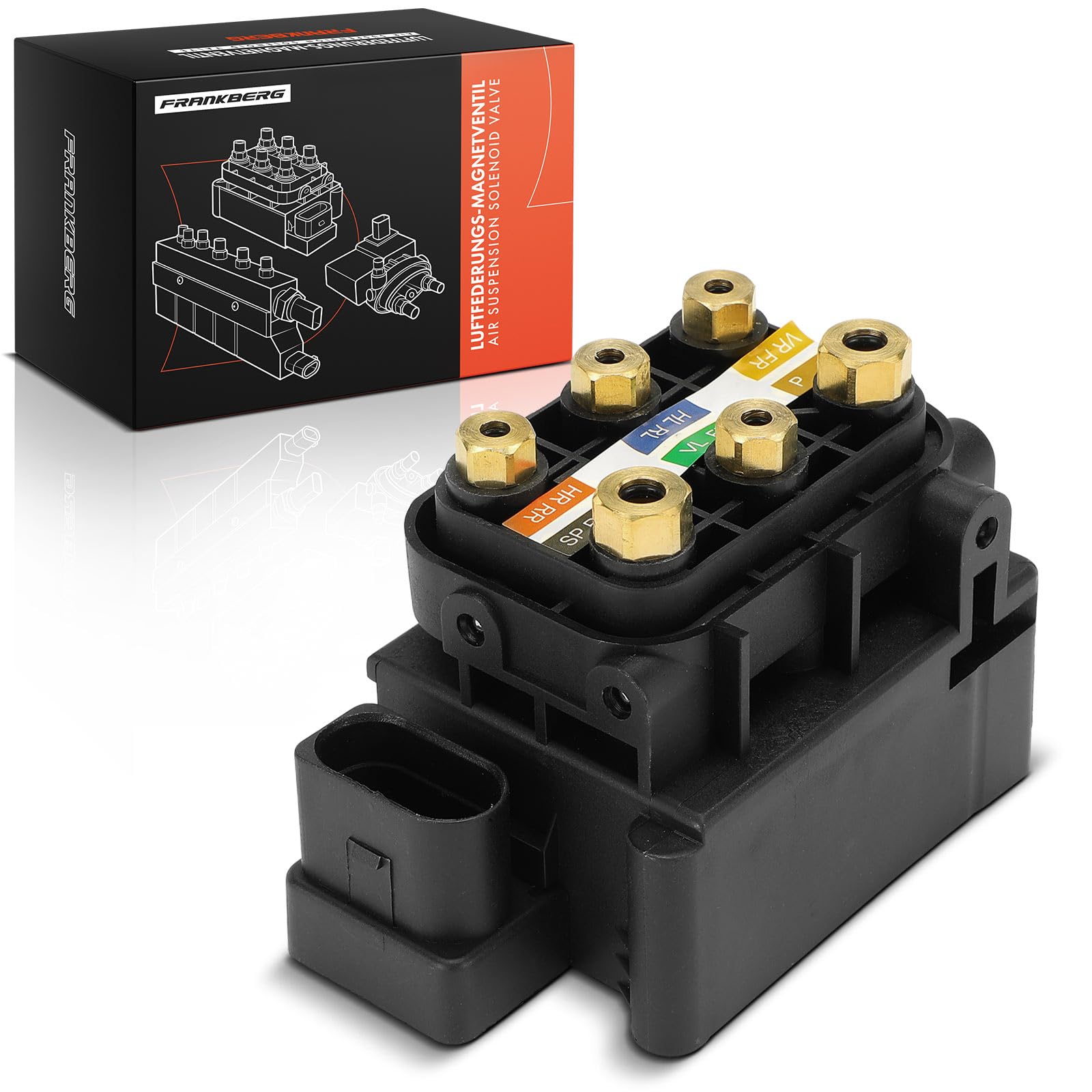 Frankberg Unità valvole sospensioni pneumatiche Blocco valvole 10-Poli Compatibile con Replace# 0993200258