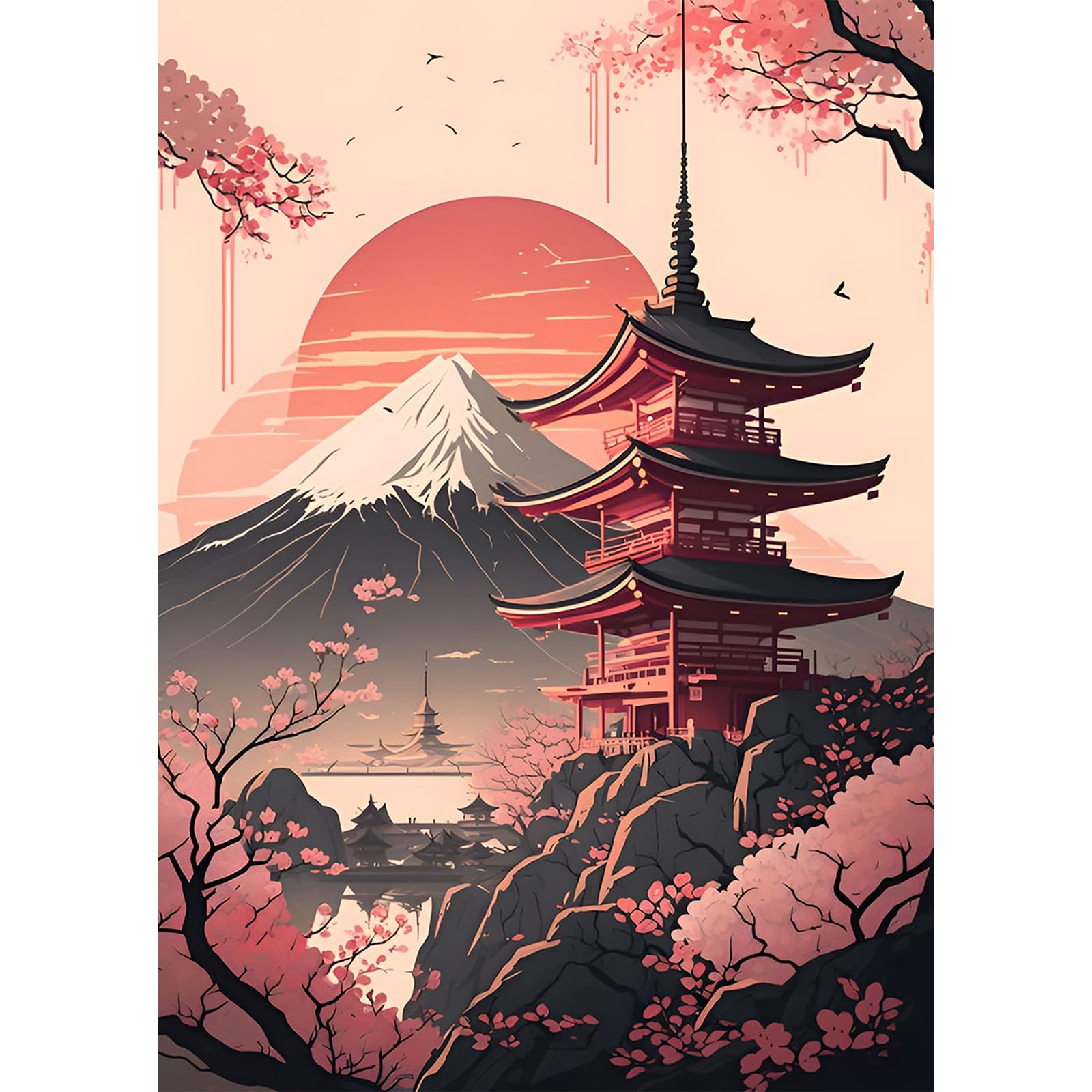 MEIYUDA DIY Diamond Painting Kit Paesaggio Di Tokyo 5D Pittura - 2