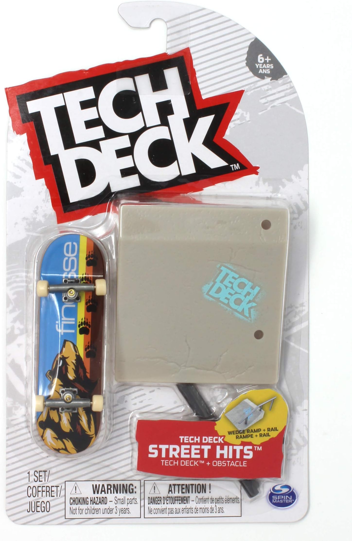 TD Street Hits Wedge Ramp Plus Rail and Finesse Skateboards Complete Deck