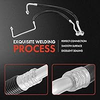 Vista 5 de A-Premium Conjunto de manguera de succión y descarga A/C compatible con Chevrolet, modelos GMC - 2007-2009 6.6L C4500/C5500 Kodiak, C4500/C5500
