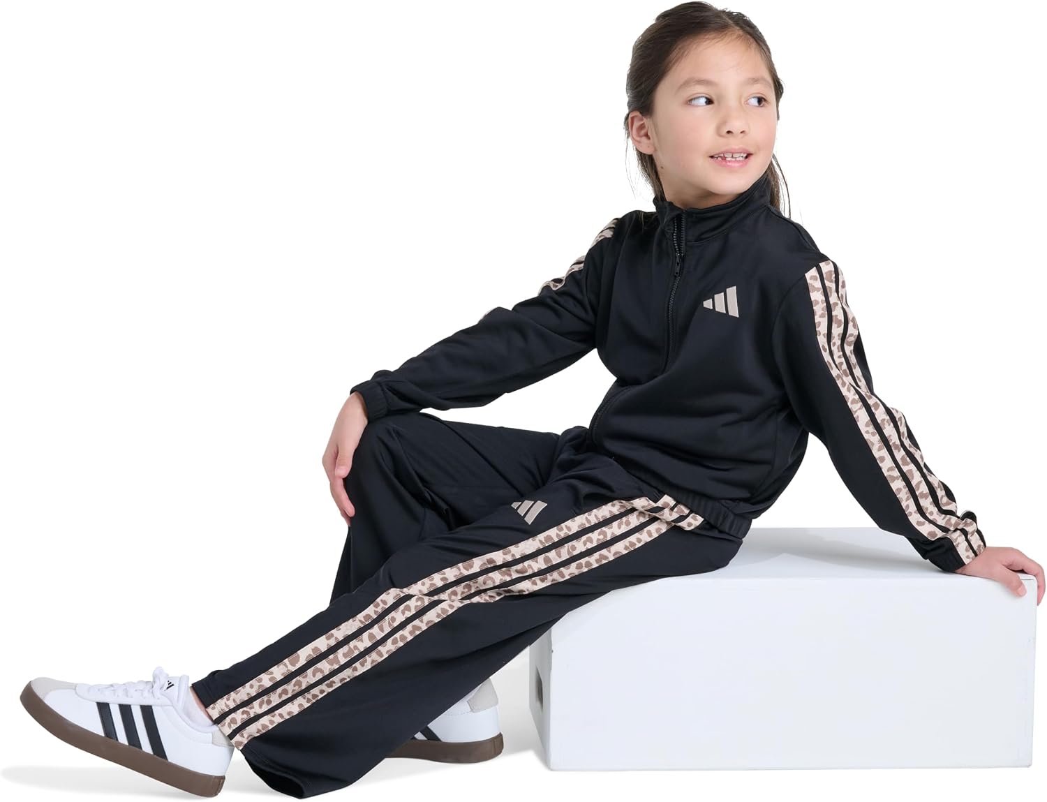 adidas Kids AOP 3S Wide Leg Tricot Pant Set (Toddler/Little Kid)