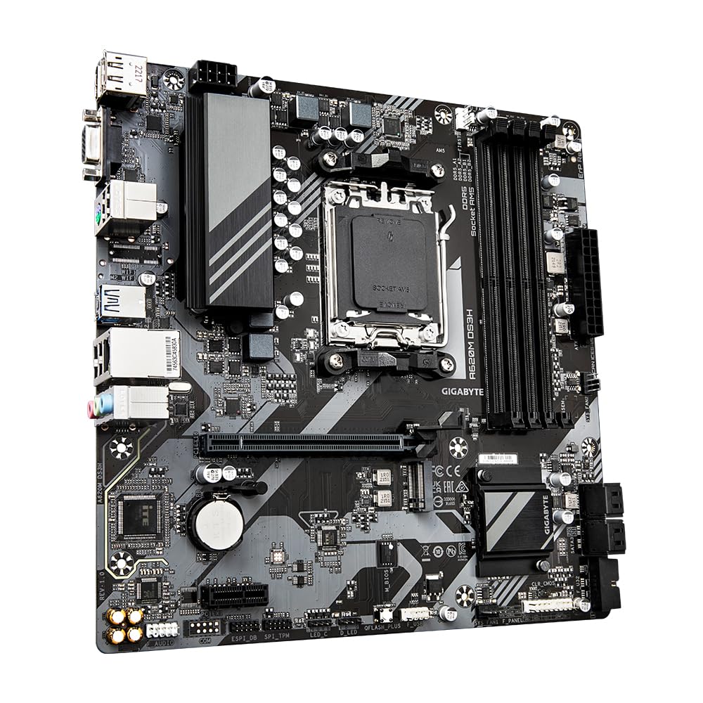 Amazon.com: Gigabyte A620M DS3H Motherboard - Supports AMD Ryzen