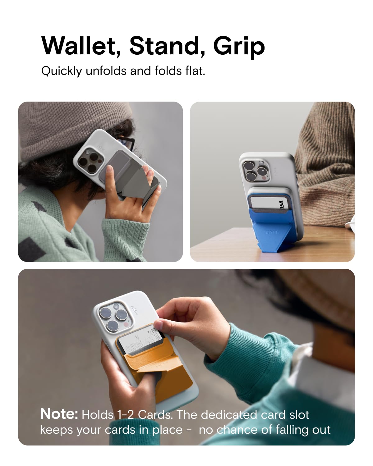 MOFT MagSafe Wallet Stand for iPhone 17/16/15/14/13/12 Series Compatible with MagSafe - Image 2